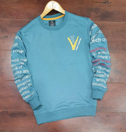 Men's Fleece Printed Full Sleeves Sweatshirt